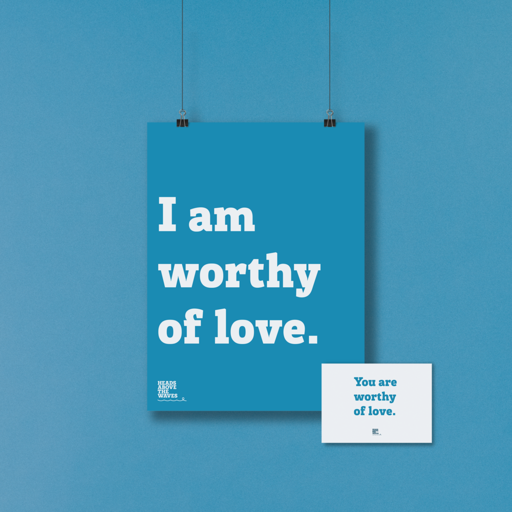 Positive affirmation Poster and Postcard